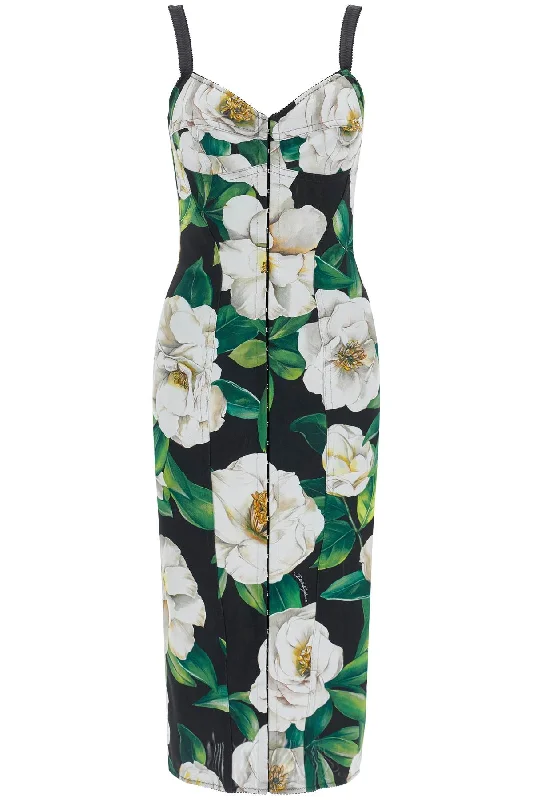 Timeless Women's Apparel Classic Charm Dolce & Gabbana Women's  Floral Midi Synthetic Dress