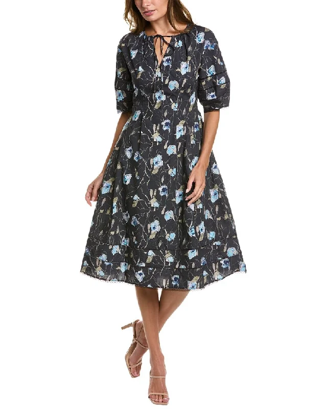 Women's Casual Clothing For Lounging Rustic Countryside Charm Look Marchesa Notte Aster Printed Midi Dress