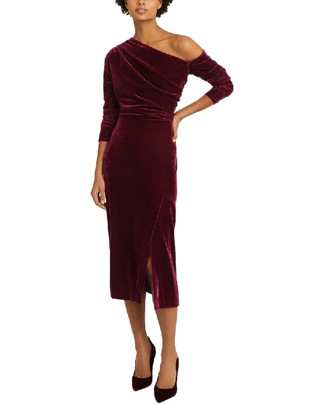 Women's Athletic Garments Romantic Detailing Reiss Bella Velvet Midi Dress