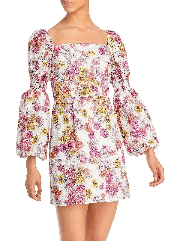 Charming Women's Outfit For Special Occasions Spring Fling Sale Womens Floral Print Short Mini Dress