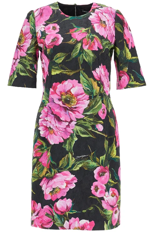 Women's Clothing And Garments Sets Weekend Special Dolce & Gabbana Women's  Floral Cotton Dress With Peonies