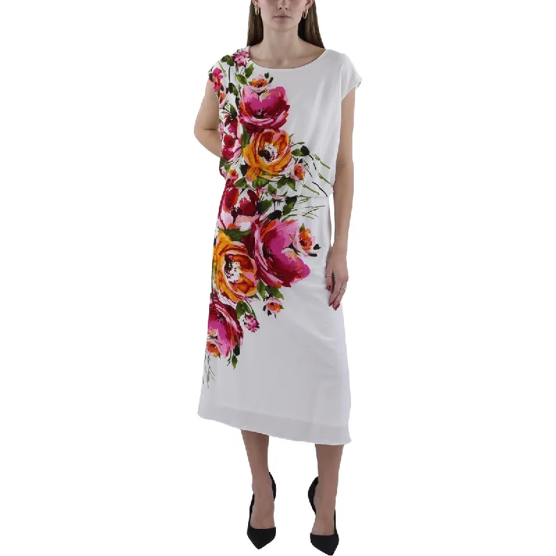 Women's Clothes For Outdoor Events Big Savings on Rustic Countryside Styles Plus Womens Floral Print Sleeveless Evening Dress