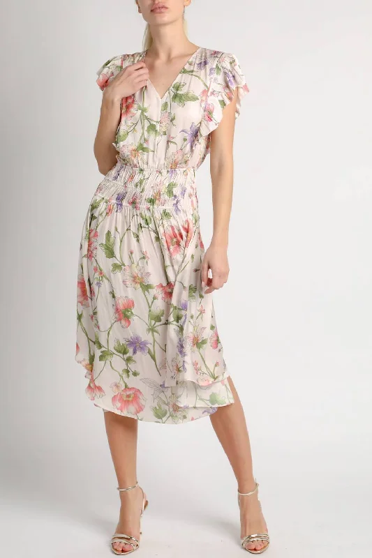 Women's Classic Outfit Lighten Up with Nordic Styles Fit & Flare Dress In Light Pink Floral