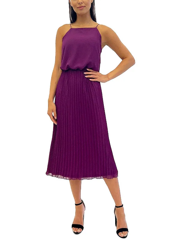 Women's Party Outfit Now on Sale for Chic Urban Styles Womens Sleeveless Polyester Midi Dress