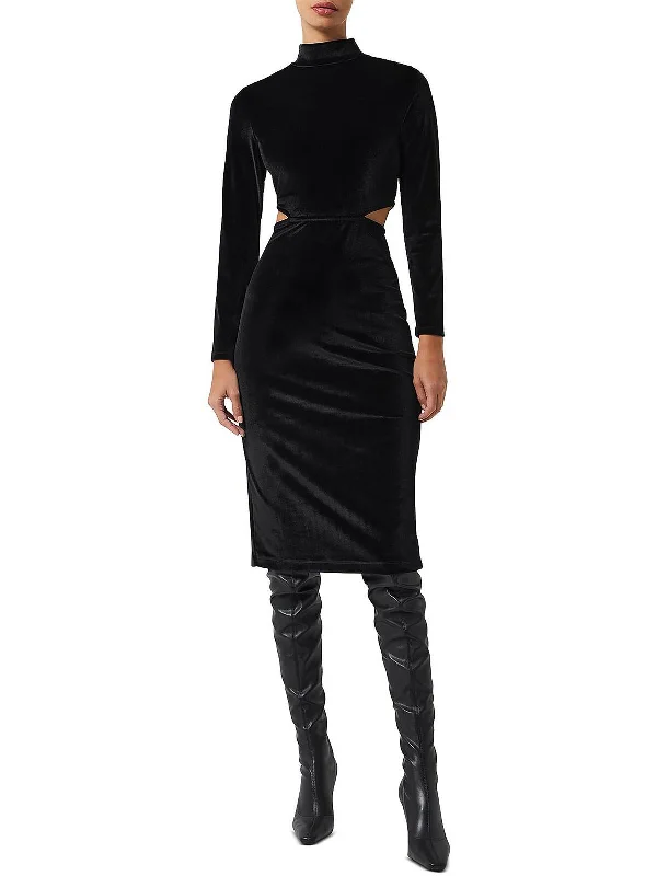 Women's Work Outfit For The Office Luxury Comfort Sula Womens Velvet Midi Midi Dress