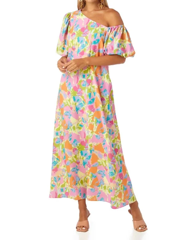 Women's Relaxed Outfit Limited - Edition Drops Lovett Dress In Floral Haze