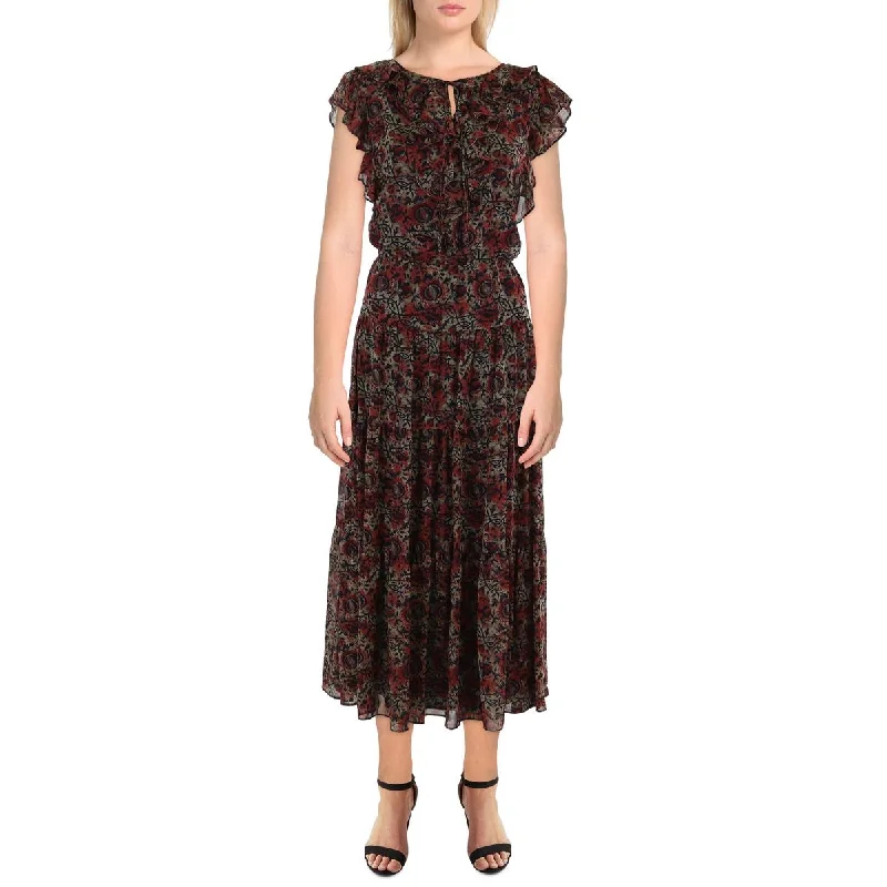 Women's Comfortable Garments Limited - Stock Womens Floral Print Long Maxi Dress