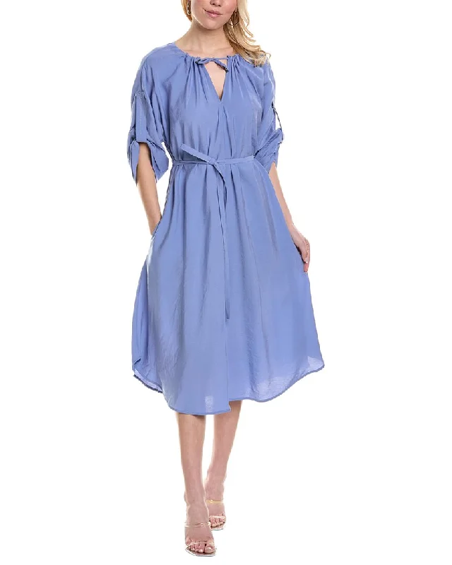 Women's Clothing Outfit Set Mid - Week Surprise Peserico womens  Midi Dress, 44, Blue