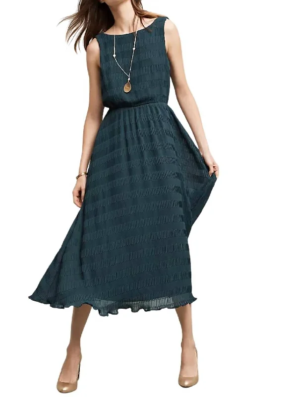 Women's Clothing And Garments Sets Minimalist Office - Ready Style Beryl Midi Dress In Green/jade