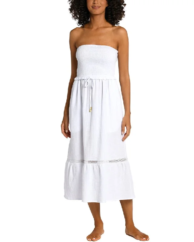 Women's Activewear Outfit Holiday Sale La Blanca Seaside Covers Strapless Midi Dress