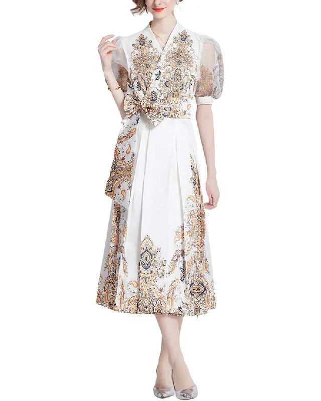 Women's Holiday Clothes Save on Classic Elegant Styles KAIMILAN Midi Dress