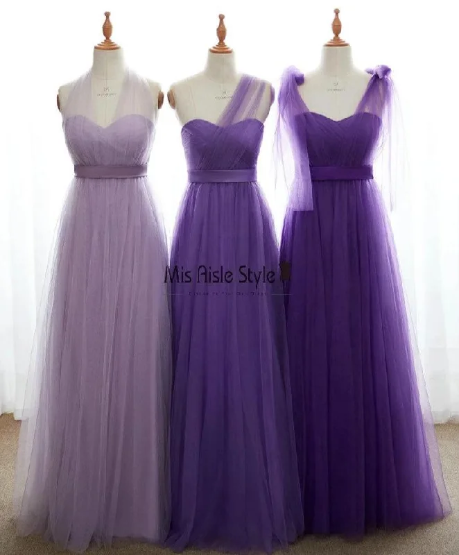 Women's Activewear Apparel Chic Urban Fashion Look Full Length Tulle Bridesmaid Dress