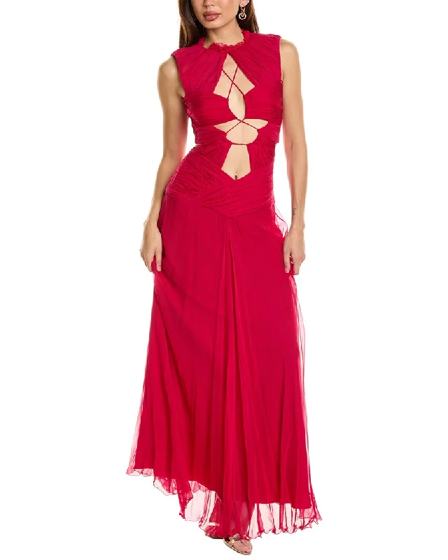 Women's Clothes For Outdoor Events Save on Inspired Styles Alberta Ferretti Silk Chiffon Gown