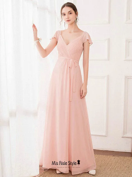 Women's Trendy Garments Great Prices on Feminine Styles Boho Style Ruffle Sleeve Bridesmaid Dress