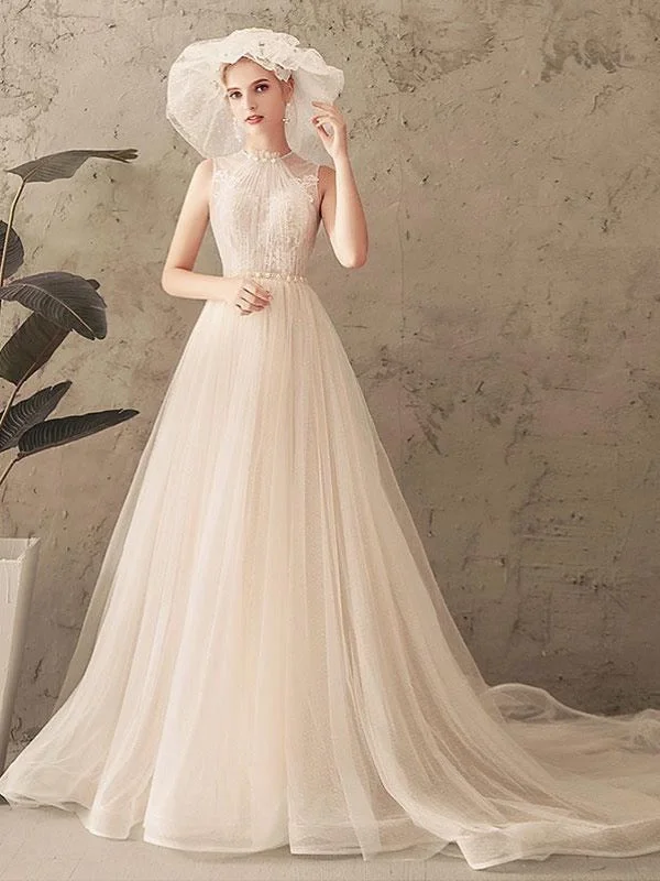 Women's Evening Clothes Alluring Design Elegant Newest Long Wedding Dresses, Popular Bridal Gowns, Lace Wedding Dresses