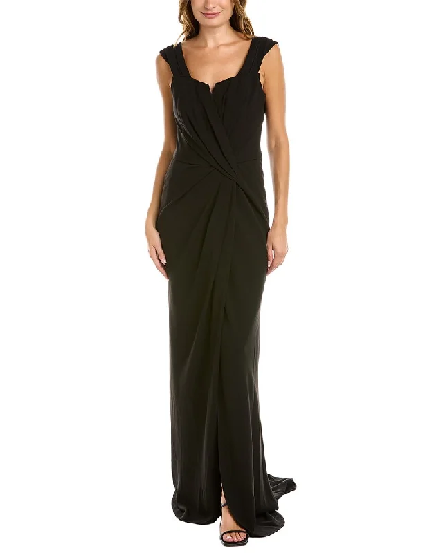 Women's Resort Apparel Hollywood Glam Award - Show Style Rene Ruiz Off-The-Shoulder Crepe Gown