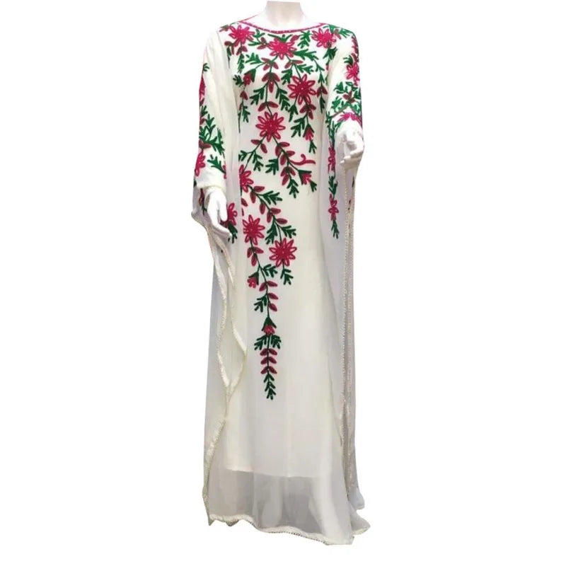 Chic Clothing For Women Romantic Detailing Women Exquisite Long Skirt Moroccon Dubai Farasha Gown White Dress Sarees for Women In India