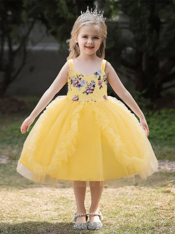 Women's Formal Clothes Holiday Sale Ball Gown Sweetheart Sleeveless Ruched Flower Girl Dresses