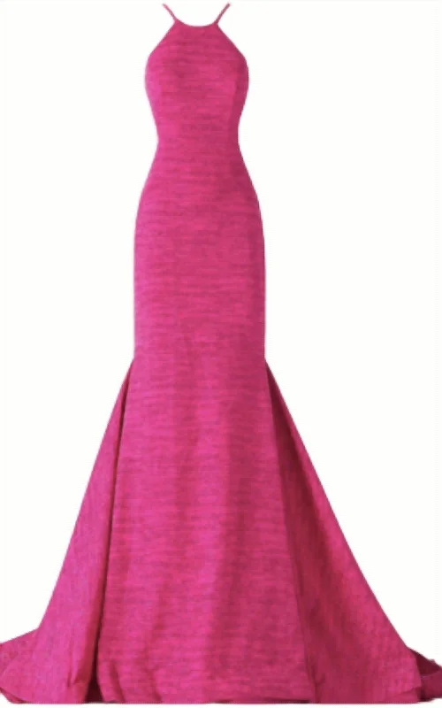 Women's Contemporary Apparel Cottagecore Rustic Charm Style Criss Cross Back Gown In Berry