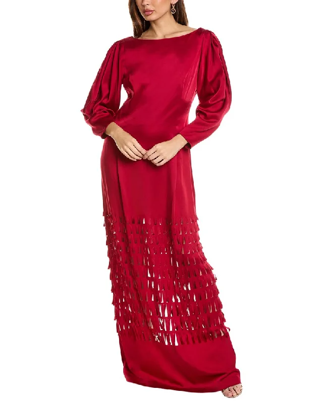 Women's Seasonal Clothes Lighten Up with Nordic Styles Alberta Ferretti Laser Cutout Gown