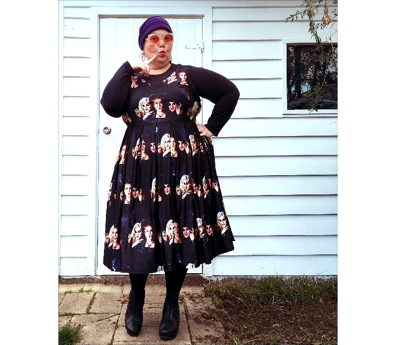 Vintage-Inspired Garments Mother's Day Special Hocus Pocus Vee Sleeveless Dress Plus Sizes available