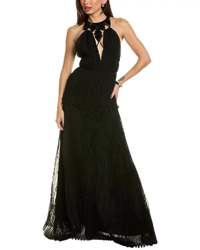 Women's High-Fashion Clothes Spring Fling Sale Alberta Ferretti Silk Tulle Gown