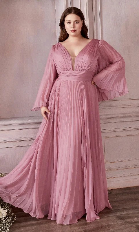 Women's Formal Event Clothing Minimalist Office - Ready Style Long Sleeve Plus-Size Long Formal Dress CD242C