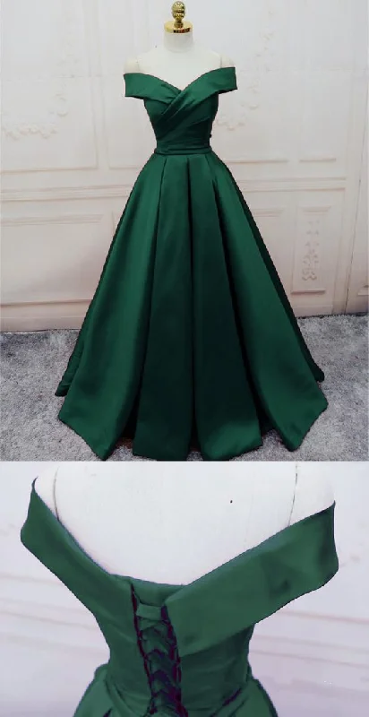 Women's Effortless Casual Outfit Art Deco Geometric Pattern Look Emerald Green Long Satin Evening Dresses V-neck Off The Shoulder Prom Dresses    cg14497