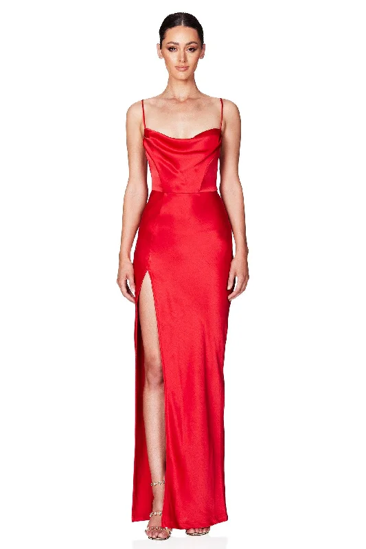 Stylish Women's Clothing Buy More, Save More Nookie Dream Draped Gown - Fire