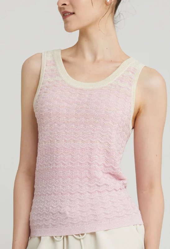 Women's Night-Out Outfit Everyday Glamour Sweet Knitted Sleeveless Top