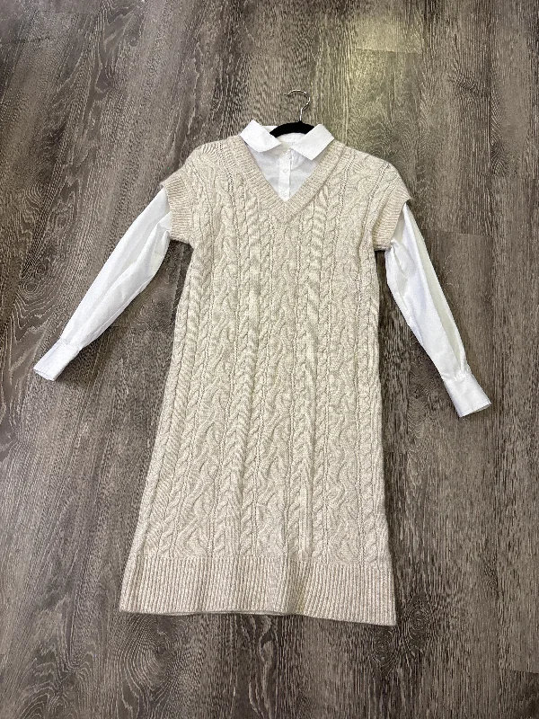 Women's Activewear Attire Sophisticated Cut Cupcakes and Cashmere Cable Knit Undershirt Dress- XS