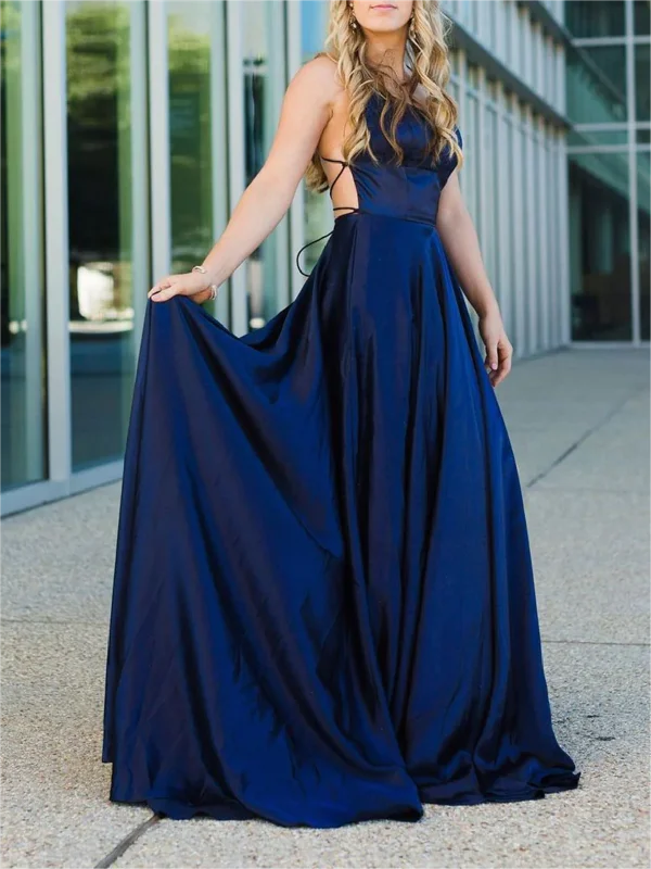 Women's Plus-Size Apparel Early Access to Art Deco Styles Sale Women Satin Prom Dresses Long Backless Evening Gowns Formal Party Dress YPD486