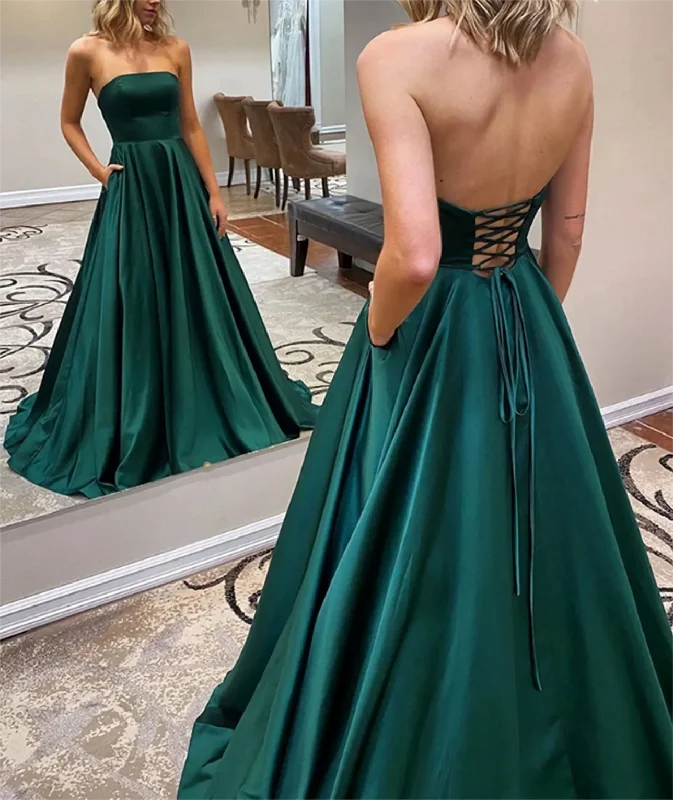 Women's Functional Apparel For Outdoor Activities Score Big on Glamorous Red - Carpet Styles Women Satin Prom Dresses Long Evening Gowns Formal Party Dress YPD544